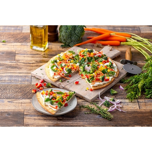 Venice Bakery 11.75 INCH GLUTEN-FREE PLAIN PIZZA CRUST VEGAN, 20 x 9.8 oz Case - GS1 plated product image