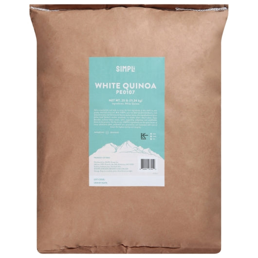 Simpli White Quinoa, 1 x 25 lb Case - Rice & Grains