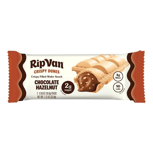 Rip Van Low Sugar Crispy Dunes - Chocolate Hazelnut, 4 x 12 x 1.12 oz Case - Candy & Confections - image 2