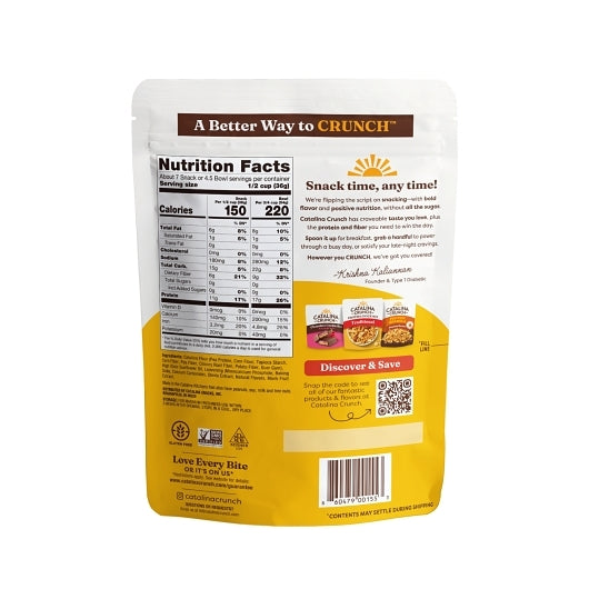 Catalina Snacks Crunch Honey Graham Cereal, 6 x 9 oz Case - Pantry Ingredients