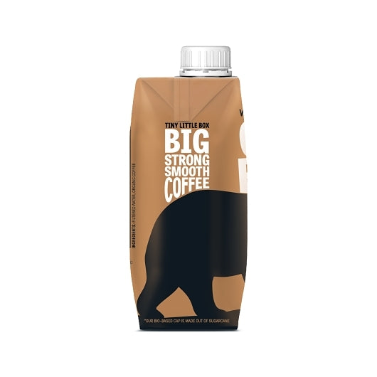 Wandering Bear Ready ORGANIC STRAIGHT BLACK COLD BREW COFFEE, 12 x 11 fl oz Case - Alternate product angle or state