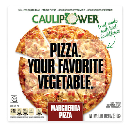 Caulipower Gluten-Free Margherita Cauliflower Crust Pizza, 8 x 11.85 oz Case - Breads, Rolls & Buns