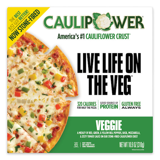 Caulipower Gluten-Free Veggie Cauliflower Crust Pizza, 8 x 11.85 oz Case - DOT product image 7