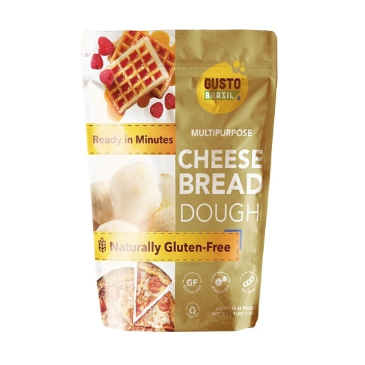 Gusto Brazil Traditional Cheese Bread Dough (Pao de Queijo), 8 x 2.2 lb Case - Breads, Rolls & Buns