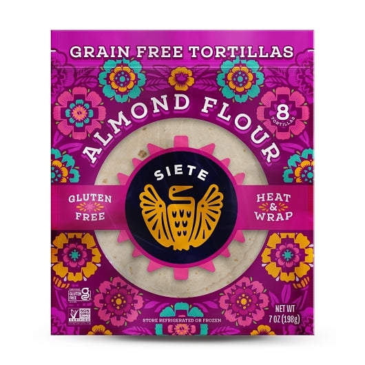Siete Family Foods Almond Flour Tortillas, 12 x 7 oz Case - Nuts & Seeds - image 2