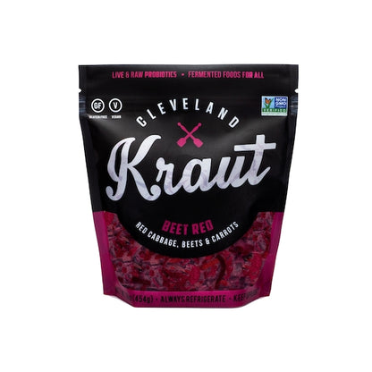 Cleveland Kraut Beet Red Sauerkraut Pouch, 6 x 16 oz Case - Condiments & Sauces