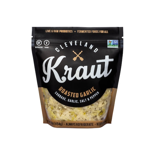 Cleveland Kraut Cleveland Roasted Garlic Sauerkraut Pouch, 6 x 16 oz Case - Condiments & Sauces