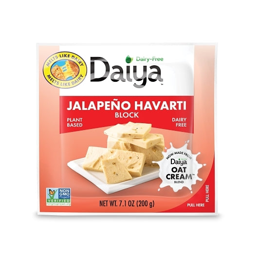 Daiya Jalapeno Havarti Style Block, 8 x 7.1 oz Case - Cheese & Dairy