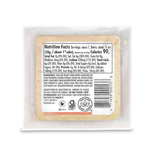 Daiya Jalapeno Havarti Style Block, 8 x 7.1 oz Case - DOT product image 5