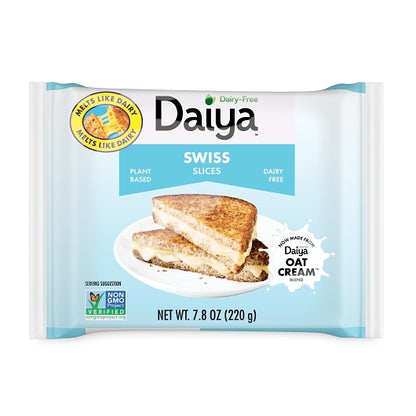 Daiya Vegan Swiss Style Slices, 8 x 7.8 oz Case - Cheese & Dairy