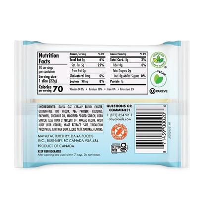 Daiya Vegan Swiss Style Slices, 8 x 7.8 oz Case - DOT product image 5