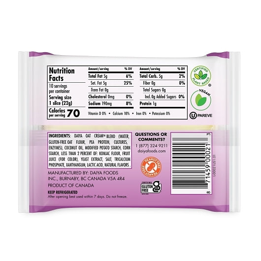 Daiya Vegan Provolone Style Slices, 8 x 7.8 oz Case - DOT product image 5