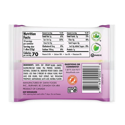Daiya Vegan Provolone Style Slices, 8 x 7.8 oz Case - DOT product image 5