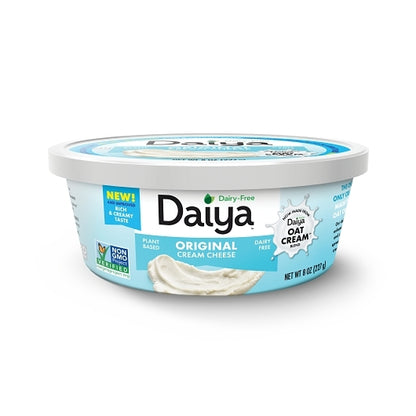 Daiya Vegan Plant-Based Plain Cream Cheeze, 6 x 8 oz Case - Cheese & Dairy
