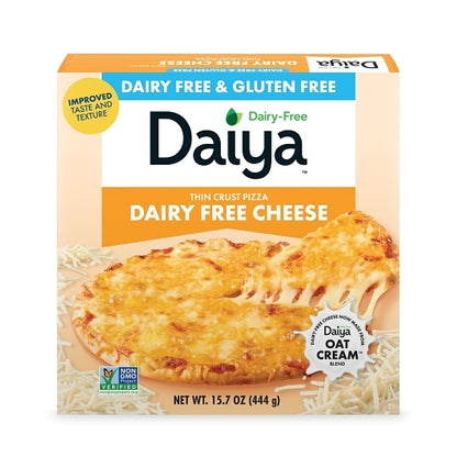 Daiya Vegan Dairy-Free Plant-Based Thin Crust Cheese Lover's Pizza 10 Inch, 8 x 15.7 oz Case - Front/center packaged product image