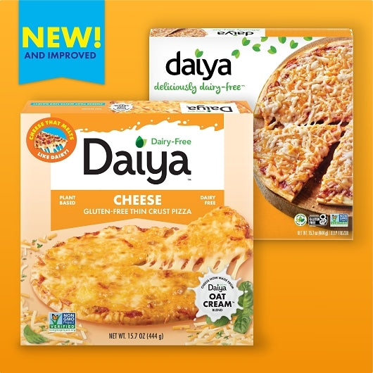Daiya Vegan Dairy-Free Plant-Based Thin Crust Cheese Lover's Pizza 10 Inch, 8 x 15.7 oz Case - DOT product image 4