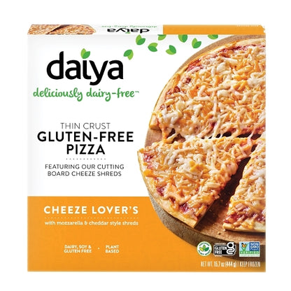 Daiya Vegan Dairy-Free Plant-Based Thin Crust Cheese Lover's Pizza 10 Inch, 8 x 15.7 oz Case - DOT product image 7