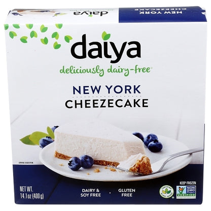 Daiya Vegan Dairy-Free; Gluten -Free; Soy-Free New York Style Cheesecake, 8 x 14.1 oz Case - Bakery & Desserts