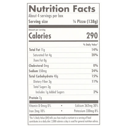 Daiya Vegan Dairy-Free Plant-Based Thin Crust Supreme Pizza, 8 x 19.4 oz Case - DOT product image 2