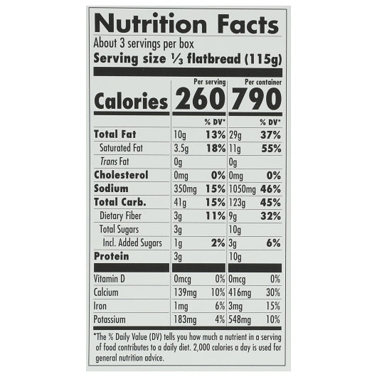 Daiya Vegan Plant-Based Mushroom; Caramelized Onion & Fig Flatbread, 8 x 12.2 oz Case - Prepared Foods