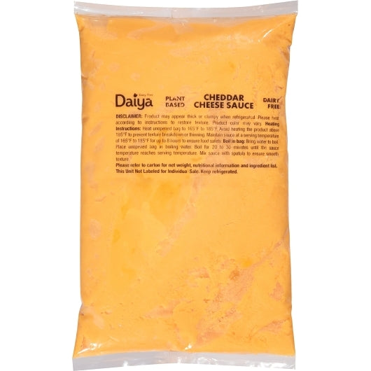 Daiya Vegan Dairy-Free Gluten-Free Plant-Based Cheddar Cheese Sauce, 6 x 2.2 lb Case - Condiments & Sauces