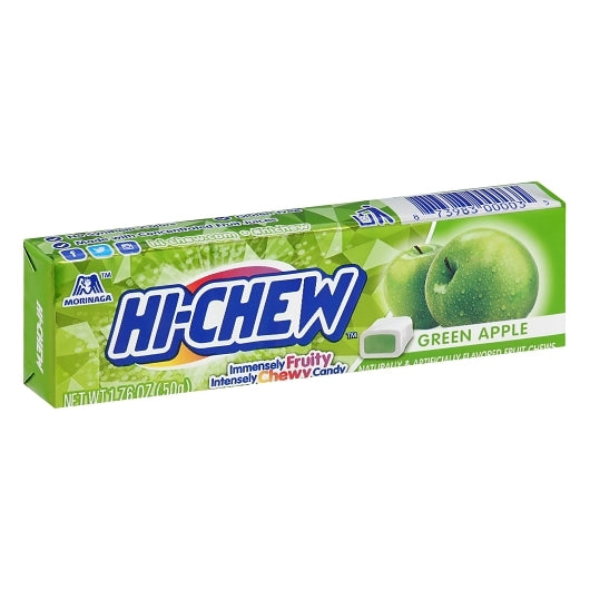 Hi Chew Green Apple Stick Master Case, 12 x 15 x 1.76 oz Case - Candy & Confections