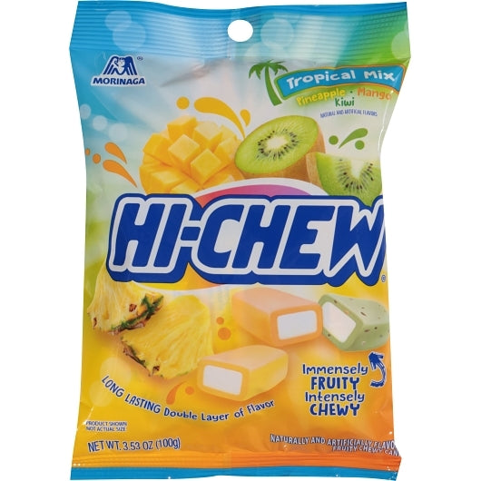 Hi-Chew Tropical Mix Candy Bag, 6 x 3.53 oz Case - Candy & Confections