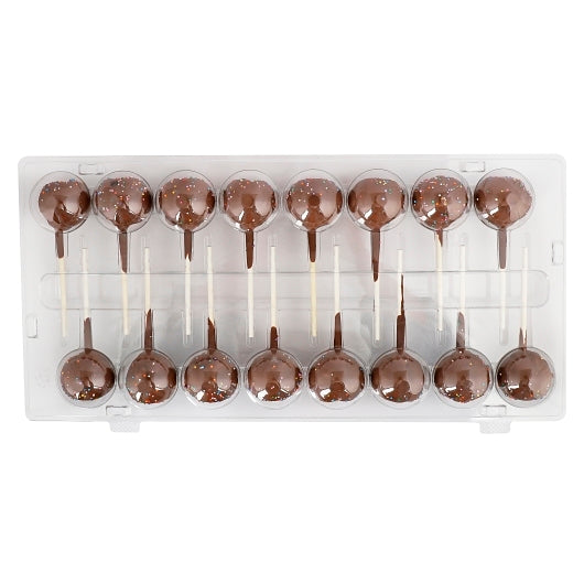 iNKLeS Milk Chocolate Cake Pops, 6 x 16 PC Case - Bakery & Desserts