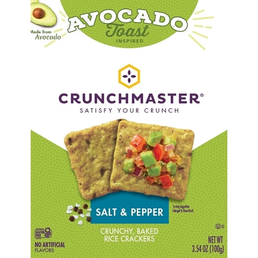 Crunchmaster Avocado Toast Seasoned Crackers, 6 x 3.54 oz Case - Crackers & Grahams - image 2