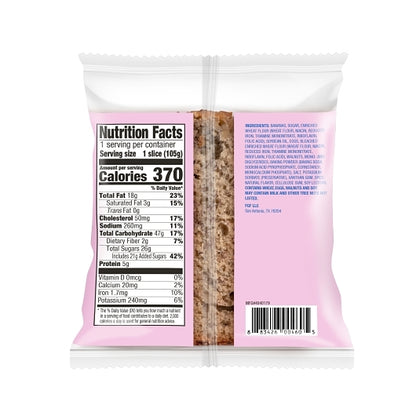 Simple Joys Bakery BANANA NUT Loaf SLICE, 20 x 1 each Case - DOT product image 3