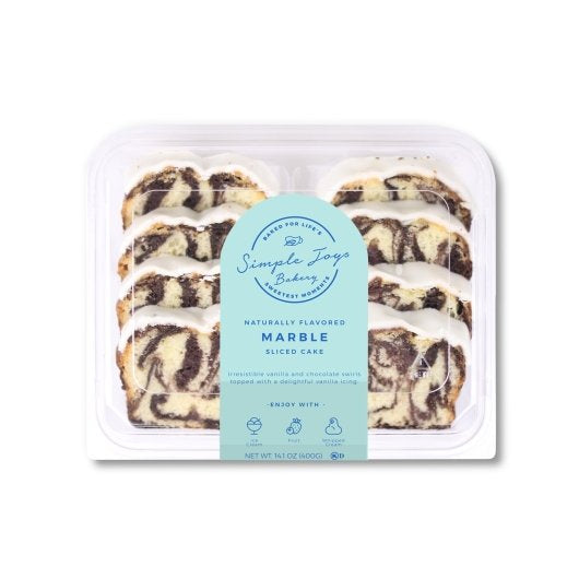 Simple Joys Bakery ICED MARBLE Sliced CAKE, 10 x 14 oz Case - DOT product image 2