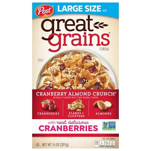 Post Cranberry Almond Crunch Cereal, 12 x 14 oz Case - DOT product image 2