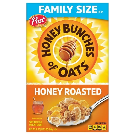 Post Crunchy Honey Roasted Cereal, 12 x 18 oz Case - DOT product image 2