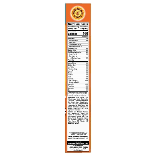 Post Crunchy Honey Roasted Cereal, 12 x 18 oz Case - DOT product image 7