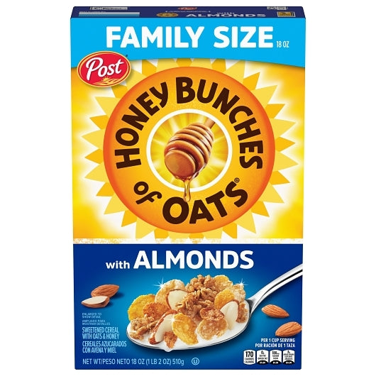Post Almond Cereal, 12 x 18 oz Case - DOT product image 2