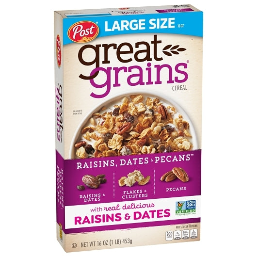 Post Raisin, Date, And Pecan, 12 x 16 oz Case - DOT product image 3