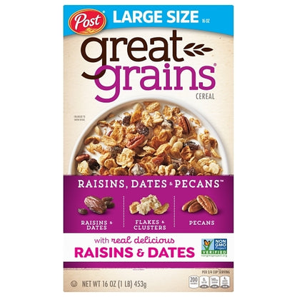 Post Raisin, Date, And Pecan, 12 x 16 oz Case - DOT product image 2