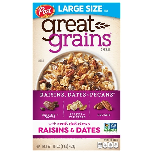 Post Raisin, Date, And Pecan, 12 x 16 oz Case - DOT product image 2