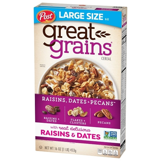 Post Raisin, Date, And Pecan, 12 x 16 oz Case - DOT product image 5