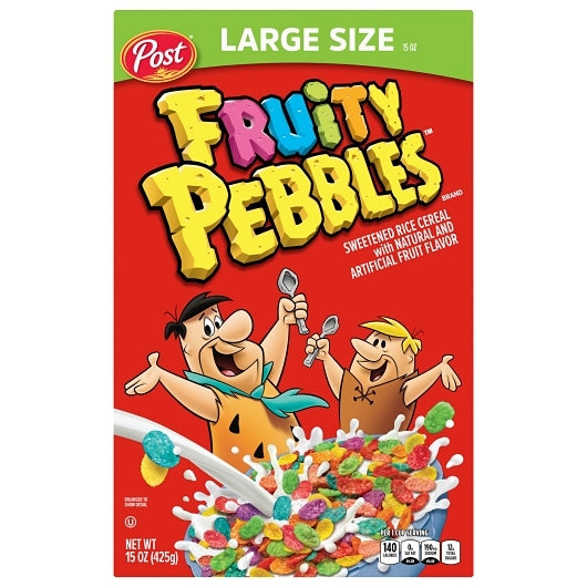 Post Fruity Sweetened Rice Box Cereal, 12 x 15 oz Case - DOT product image 2