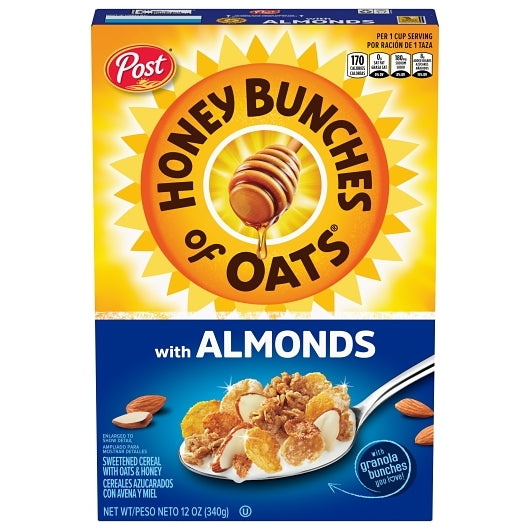 Honey Bunches Of Oats Almond, 12 x 12 oz Case - Pantry Ingredients