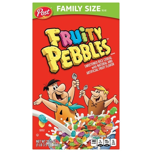 Pebbles Fruity, 10 x 19.5 oz Case - Breakfast Foods - image 2