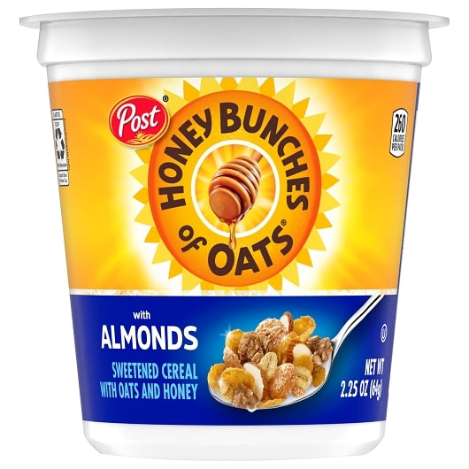 Honey Bunches of HBO Cereal With Almonds 12, 12 x 2.25 oz Case - DOT product image 2