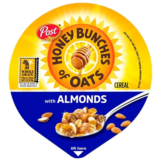 Honey Bunches of HBO Cereal With Almonds 12, 12 x 2.25 oz Case - DOT product image 7