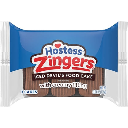 Hostess Single Serve Chocolate Zinger Snack, 6 x 6 x 3.81 oz Case - DOT product image 3