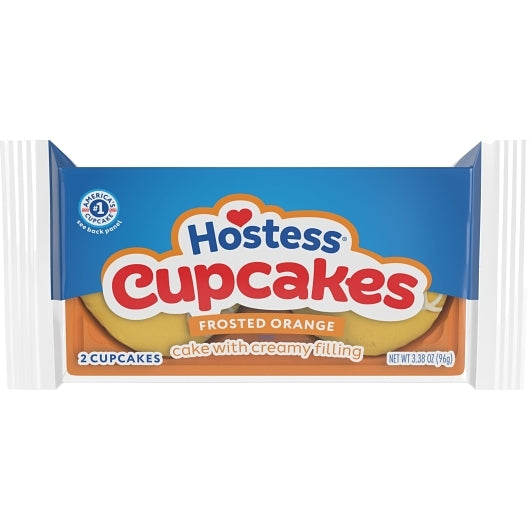 Hostess Single Serve Orange Snack Cupcake, 6 x 6 x 3.38 oz Case - Bakery & Desserts