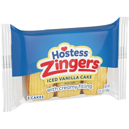 Hostess Single Serve Vanilla Zinger Snack, 6 x 6 x 3.81 oz Case - DOT product image 5