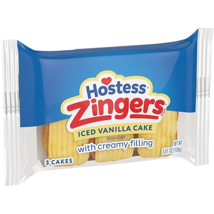 Hostess Single Serve Vanilla Zinger Snack, 6 x 6 x 3.81 oz Case - DOT product image 5