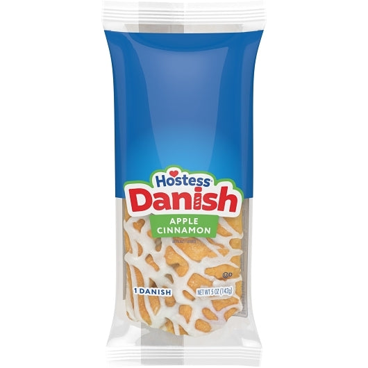 Hostess Apple Cinnamon Danish, 6 x 6 x 5 oz Case - Bakery & Desserts