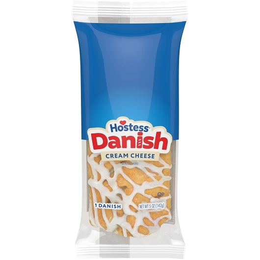 Hostess Cream Cheese Danish, 6 x 6 x 5 oz Case - Bakery & Desserts
